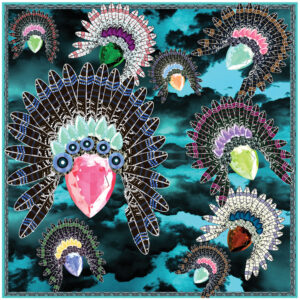 yaz red indian turquoise