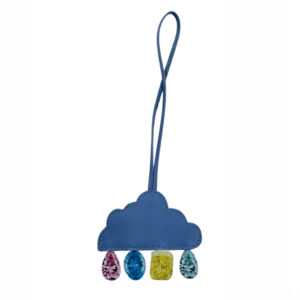 LET IT RAIN DIAMONDS LEATHER CHARM