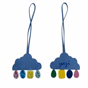 LET IT RAIN DIAMONDS LEATHER CHARM